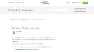 
                            5. Create a Student Account – ThinkCERCA Resources - Thinkcerca Student Portal