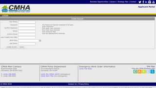 
                            5. Create Account - Applicant Portal - Cmha Applicant Portal Portal