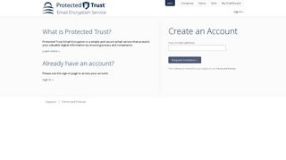 
Create Account - Protected Trust  
