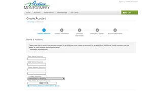 
                            7. Create an Account - Active Montgomery Portal