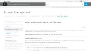 
                            6. Create an account for students & educators | Account ... - Autodesk Student Community Portal