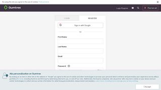 
                            2. Create an account | My Gumtree - Gumtree - Gumtree Account Portal