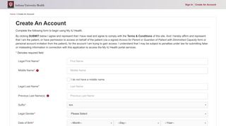 Create An Account - My IU Health - My Iu Portal Portal