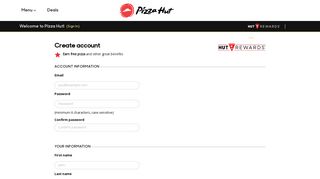 
                            1. Create an Account - Pizza Hut: Pizza Delivery | Pizza Carryout ... - Hut Lovers Sign Up
