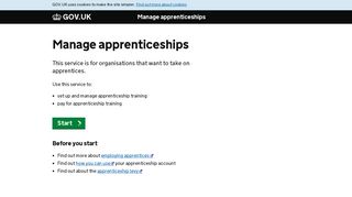 Create an account to manage apprenticeships - Manage ... - National Apprenticeship Service Provider Portal