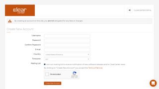 
                            5. Create New Account - ClearCenter Portal - St Portal New Account