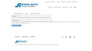 
                            4. Create new account - State Auto - State Auto Customer Connect Portal
