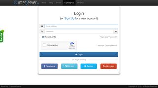 
                            4. Create or Login to Account - Interserver Portal