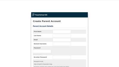 Create Parent Account - Methacton School District