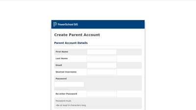 Create Parent Account - Westside Schools