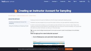 
                            4. Creating an Instructor Account for Sampling – Bookshelf Support - Coursesmart Instructor Portal