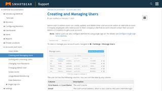 
                            3. Creating and Managing Users | AlertSite Documentation - Alertsite Portal