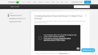 
                            7. Creating Business Email Addresses To Match Your Domain ... - Webstarts Email Portal