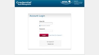 
                            1. Credential Online Login - Credential Asset Management Portal
