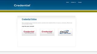 
                            2. Credential Online Login - Credential Financial - Credential Asset Management Portal