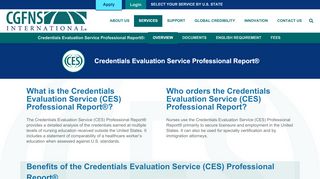 
                            4. Credentials Evaluation Service Professional Report - CGFNS - Cgfns Portal