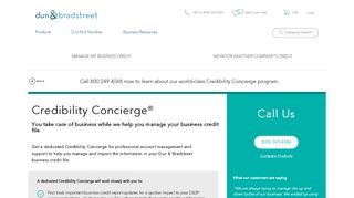 
                            6. Credibility Concierge® | Business Credit Report | Dun ... - Credit Concierge Portal
