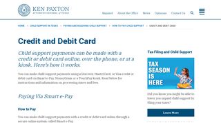 
                            7. Credit and Debit Card | Office of the Attorney General - Montgomery County Pa Child Support Portal