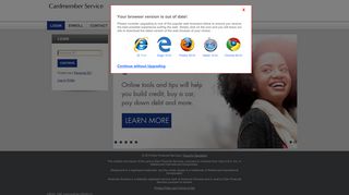 
Credit Card Account Access: Log In  
