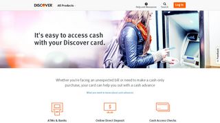 
                            7. Credit Card Cash Advance | Discover - My Daily Cash Machine Portal