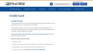 
Credit Card - First Mid Bank & Trust  
