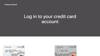 
                            5. Credit card log in - Bank of Hawaii - Barclaycard Hawaiian Airlines Portal