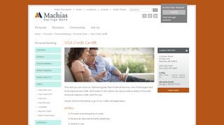 
                            7. Credit Card | Machias Savings Bank - Bangor Savings Bank Visa Portal