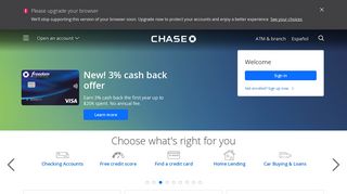 
                            4. Credit Card, Mortgage, Banking, Auto | Chase Online | Chase ... - Chase Desktop Portal Iphone