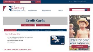 Credit Cards - Century Federal Credit Union