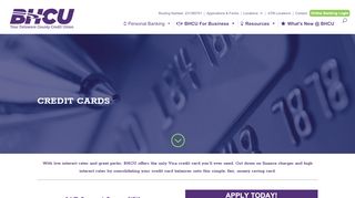 
Credit Cards - Delaware County Credit Union | BHCU  
