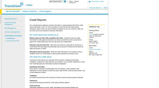 
                            4. Credit Reports - TransUnion Direct - Transunion Direct Portal Page