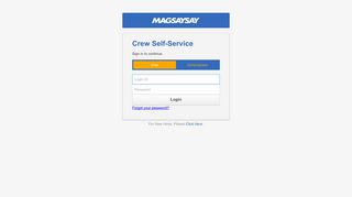 
                            3. Crew Self-Service - Crew Self Service Portal