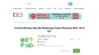 
                            7. Cricket Wireless May Be Replacing Cricket Rewards With 