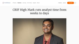 
                            7. CRIF High Mark cuts analyst time from weeks to days - Tableau - Crif Highmark Portal