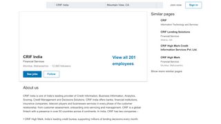 
                            9. CRIF India | LinkedIn - Crif Highmark Portal