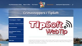 
                            6. Crimestoppers / TipSoft | Carlsbad, New Mexico - Official City ... - Tipsoft Portal