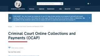
                            7. Criminal Court Online Collections and Payments (OCAP) - Ocap Portal