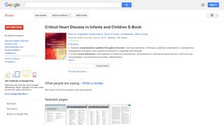 
                            8. Critical Heart Disease in Infants and Children E-Book - Dti Adp Portal
