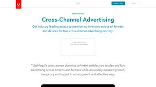 
                            4. Cross-Channel Advertising Software | TubeMogul - Tubemogul Portal