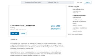 
                            7. Crosstown Civic Credit Union | LinkedIn - Crosstown Credit Union Portal
