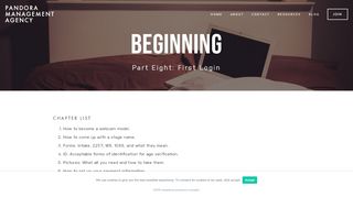 
CS2.8. First Login — Pandora Management Agency  
