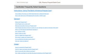
                            6. CSL Plasma Prepaid Debit Card - FAQ - are set for each - Citi Prepaid Biotest Portal