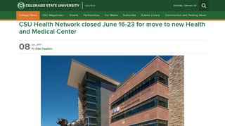 
                            12. CSU Health Network closed February 16-23 for move to new Health and ... - Csu Health Portal
