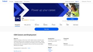 
                            7. CSX Careers and Employment | Indeed.com - Csx Job Portal