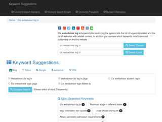 Ctc webadvisor log in" Keyword Found Websites …