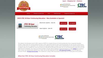 CTEC RTRP 20 Hour Continuing Education - gstti.com