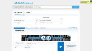 
                            3. ctmail.ct.gov at WI. Outlook Web App - Website Informer - Ctmail Gov Login