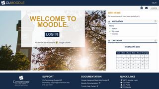 CU Moodle - Cornerstone University - Cornerstone University Portal