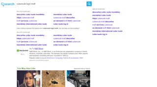 
cuberoute login kraft, Search.com

