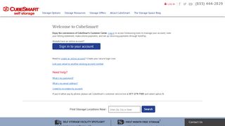 
                            1. CubeSmart Customer Login: Pay your bill online, service your ... - Cubesmart Self Storage Portal
